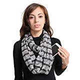 Infinity Scarf With 2 Zipper Pocket or Infinity Scarf With 1 Zipper Pocket