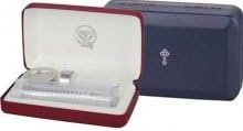 Communion-Set-Silver tone-Portable Communion (20 Cup)-Burgundy