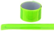 BESHARE Reflective Snap Pop Armband Ankleband Tape Strap for Cycling Bike, Bicycle Warning Light Bind Pants Leg Belt Band(Pair) (Green)
