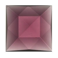 Stained Glass Jewels - 25mm Square Faceted - Amethyst
