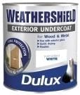 Dulux Paints 2.5 Litre Weathershield Exterior Undercoat Brilliant White by Dulux paints