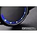 White & Blue LED Digital Touch Screen Watch, Classic Creative Fashion Faux Leather Band Wrist Watches (Blue Light)