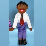 UPC 683987453603, Sunny Toys 28&quot; Ethnic Boy In White/Purple Full Body Puppet