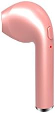 CMR, Wireless Earbud, Music Bluetooth Headphones With Aluminum Mesh Headsets For iphone Samsung HTC LG and Other Bluetooth Devices single left ear (Rose Red)