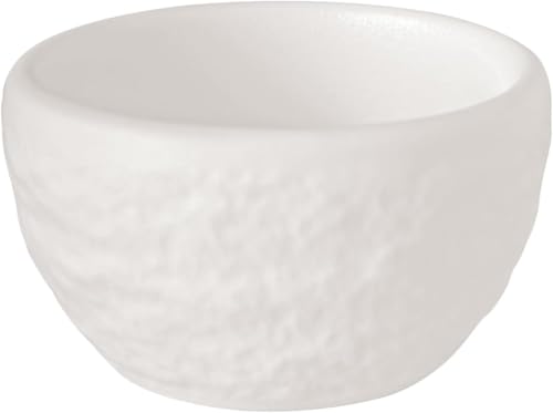 Villeroy & Boch - Manufacture Rock blanc portauovo, bianco, lavabile in lavastoviglie, look ardesia opaco, design moderno, utilizzabile come bicchiere per shot/bicchierino, porcellana Premium