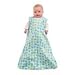 Halo Sleepsack Cotton Wearable Blanket, Turquoise Owl Print, Medium