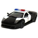 5" Lamborghini Murcielago LP640-4 Police1:36 Scale (Black/White)