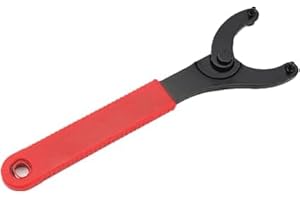 ksngTixe 1 pcs Bicycle Bottom Bracket Removal Tool - 45# Steel Adjustable Hook Claw Wrench with 6.2cm Opening, Quenched Treat