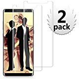 2 Pack Galaxy Note 8 Screen Protector Glass [Full Screen Coverage/Easy Installation Tray], 3D Curved Samsung Galaxy Note 8 Tempered Glass Screen Protector 2017 Clear