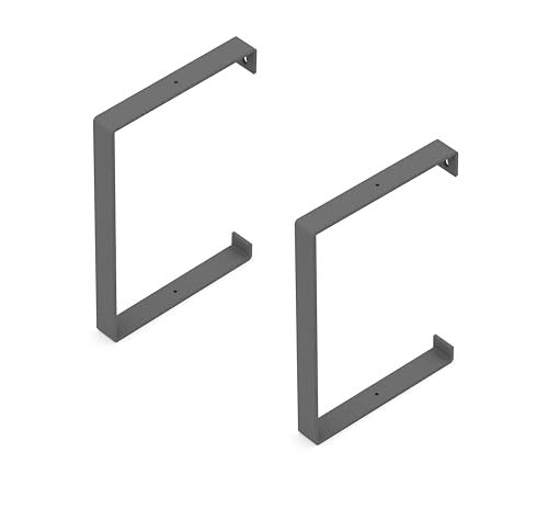 Alberts 823290 opcionalmente en varios colores de moda-Soportes para baldas como par o individualmente-304 x 210 x 30 mm, mineral de hierro micáceo