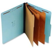 Classification Folder,3 Dividers,8 Fasteners,Legal,10/BX,BE, Sold as 1 Box, 10 Each per Box