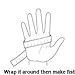 Street Bike Full Finger Motorcycle Gloves 09 (Med, black/silver)