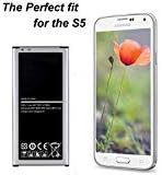 Replacement Battery Galaxy S5,HuGle 2800mAh Li-ion Spare Battery for Samsung Galaxy S5 I9600, G900F, Verizon G900V, T-Mobile G900T, AT&T G900A[2 Years Warranty]