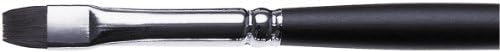 Acrylic · Watercolor brush Black Swan Black axis Square Flat No. 6