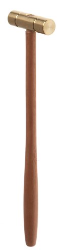Grobet USA Brass Head Mallet Face Diameter 1/2" Head Length 2" Head Weight 2oz #37.530