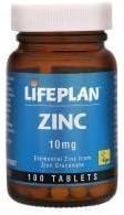 Lifeplan 10mg Zinc Gluconate Elemental - Pack of 100 Tablets