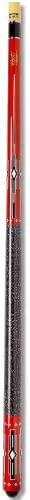 Cuetec New Line 2 Red Pool Cue – 147 cm long, 2 Pieces, Red