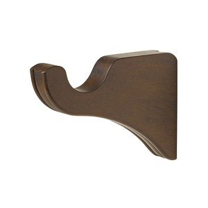 Kirsch Support bracket for a 1-3/8" wood pole - 1 pair - Hazelnut