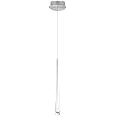 ET2 Stillo - 1.5W 1 LED Mini Pendant-18 Inches Tall and 2 Inches Wide-Satin Nickel Finish