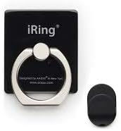 HUSKER® I Ring Universal Masstige Ring Grip/Stand Holder for Any Smart Device Mobile Holder Black.