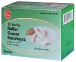 Roller Gauze Bandage 4” x 4.1 yd, 12/box