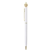 GUSENG Cute Kawaii Diamond Crown Ballpoint Pens for School Office Supplies Writing Stationery