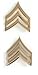 US Army Sergeant Gold Collar Device Rank Insignia Pair