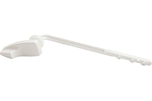 HRP HOME REPAIR PARTS Home Repair Parts Toilet Tank Lever Handle for Gerber Gravity Flush - White Plastic