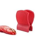 Astra shop Tomato Slicer - Amazingly Accurate Tomato Slicer with Firm Grip System - Safe and Durable ABS Material - Time Saver with Ergonomic Design - Up to 13 Slices - Vibrant Red