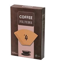 200 Count #4 Cone Coffee Filters 8-12 Cups, Disposable Coffee Filters 4 Cone Paper Unbleached Natural 4 Filters Paper Compatible with Ninja, Drip and Pour Over Coffee Maker