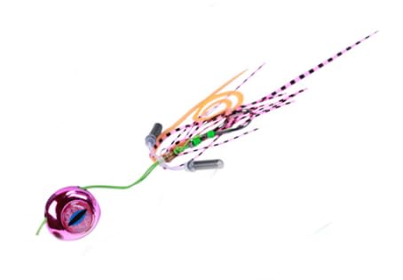 Freestyle Kabura Coin Sliding Jig Lure Squid Rattle (100 GRAM, HOT PINK)