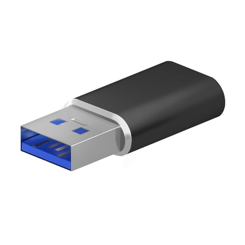 AISENS - A108-0678 - Mini Adaptateur USB 3.2 Gen2 / USB 2.03A, Type USB-C/H-A/M, Noir