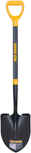True Temper 2586100 Round Point Forged Shovel with 27 in. Fiberglass Handle and Comfort Step