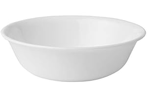 Corelle 18 oz Winter Frost Glass/Porcelain Soup/Cereal Bowl 6.25 in.