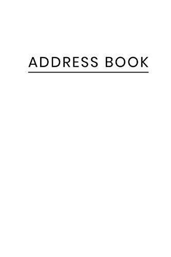 Address Book: White Cover Design. Keep Your Contacts in The One Place.