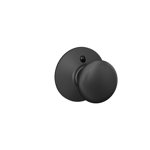 SCHLAGE F170PLY622 Plymouth - Pomello per ciuccio, colore: Nero opaco