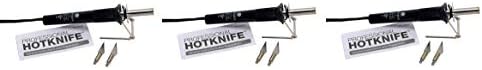 Walnut Hollow Professional Hot Knife for Cutting & Carving Foam Making Stencils and Cutting Vinyl & Plastic (3-(Pack))