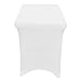 Iceberg iGear Stretch Fabric Table Cover, Fits 4' Table, Polyester/Spandex, White, 24