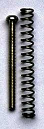 4 Humbucking Mounting Screws w/Springs 1-1/4" Black