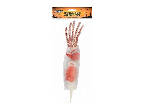 JJA Garden Skeleton Arm, Realistic Looking Spooky Skeleton Stake Yard Lawn, Suitable for Halloween Decorations, Haunted House Groundbreakers Décor, Party Supplies