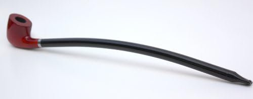 F.E.S.S. Genuine Signature Series 14" Long Churchwarden Tobacco Pipe ~ Pick Your Style (FESS317RB) (Cherry Smooth w/Black Stem)