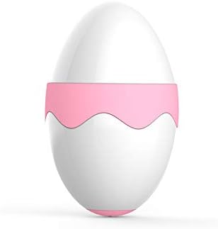 AGO TECH Rechargeable 7-Modes Oral Licking N Sucking Female Massager, Egg Shaped Stimulator (Pink)