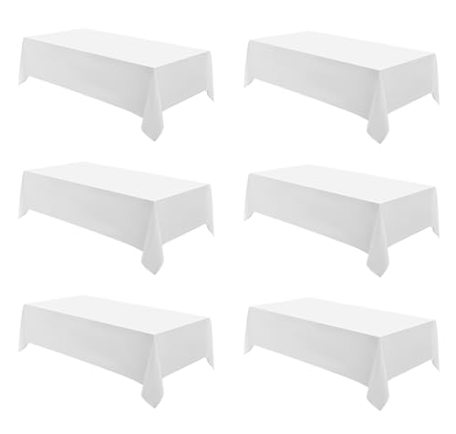 Aocoz White Rectangle Tablecloths Inch