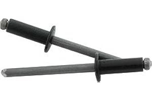 Racer's Speed Shop Black Finish 3/16" Small Head Aluminum Steel Mandrel Pop Rivets 100 ct Racing Fasteners