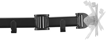 Brazo Universal para Dos monitores One For All para Pantallas de 13" a 32" - VESA 75/100 mm - Ajuste de Altura - Inclinación (90°), Giro (180°) y rotación (360°) - Peso máximo: 8 kg - Negro (DM2210)