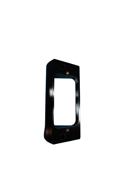Photo 1 of Angled Doorbell Wedge Mount Bracket compatible with Aqara G4 G410 Smart Video Doorbell (Black, 35-Degree)