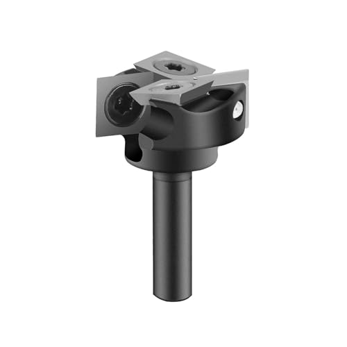 SpeTool CNC Spoilboard Router Bit 1/4 Inch Shank, 1" Cutting Diameter Carbide Surfacing Router Bit, 2+2 Flute Wood Planing Bit for Slab Flattening, MDF, Plywood, CNC & Handheld Router Tools — image 1