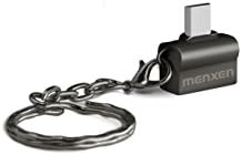 MENXEN Metal OTG Adapter Converter Micro USB to USB 2.0 Adapter with Keychain (BLACK 2 Pack)