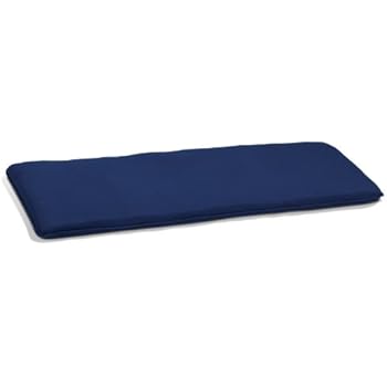 garden oxford cushion bench foot navy backless