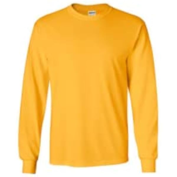 Gildan Long Sleeve Ultra Cotton T-Shirt - Men's Heavyweight Basic Tee (Pink, XX-Large)